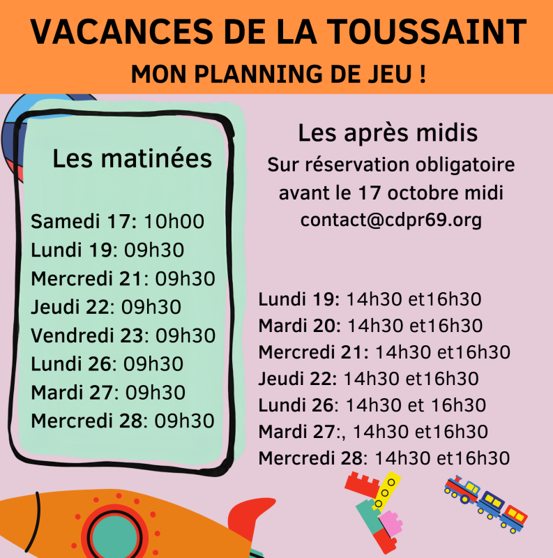 Image de l'article Vacances de Toussaint